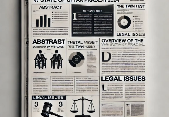 DALL·E 2024-11-10 19.51.50 - A formal legal document layout in a clean, professional style. The document is titled, 'Case Analysis of Sheikh Javed Iqbal v. State of Uttar Pradesh