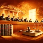 DALL·E 2024-11-22 16.04.10 - A legal-themed artistic representation of a Supreme Court judgment, depicting a courtroom scene with judges in traditional Indian judicial robes presi